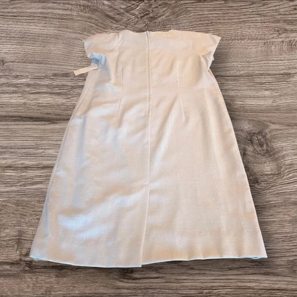 Vintage The Very Thing Tan Linen Look Short Sleeve Dress Plus Size 16 NWT - Picture 2 of 7